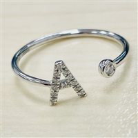 Anello Fanton Gioielli Donna ANELLI DIAMANTI in Oro bianco Diamante 0.06 Ct ANOR-111-52 - ANOR-111-52